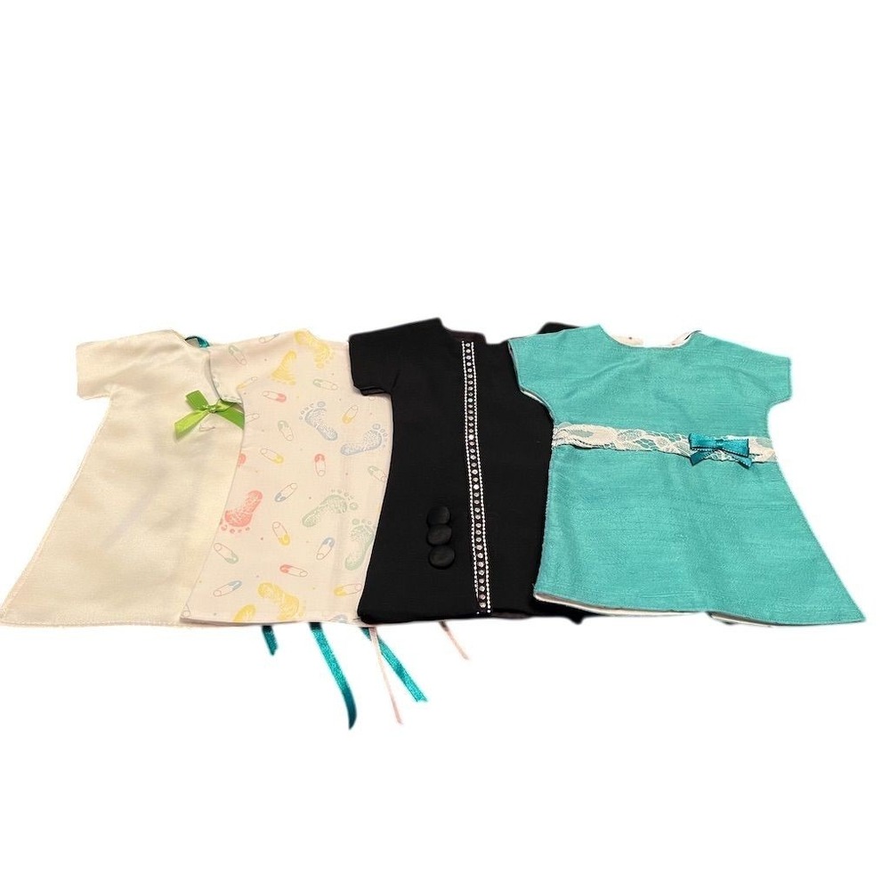 Vintage Handmade Baby Gowns Set of 4‎ Unisex Dresses for Cabbage Patch Kids